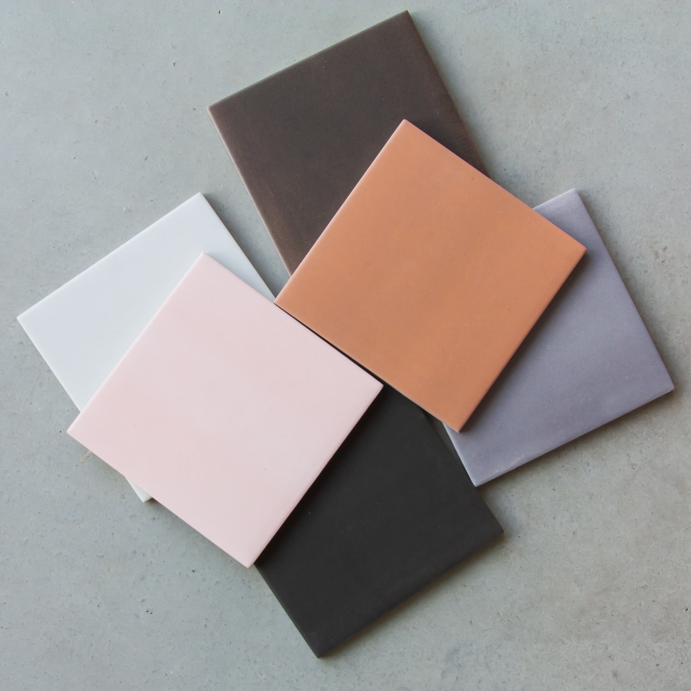 Design Matte Shades in Cotto, Ferro, Nero, Rosa and Tobacco