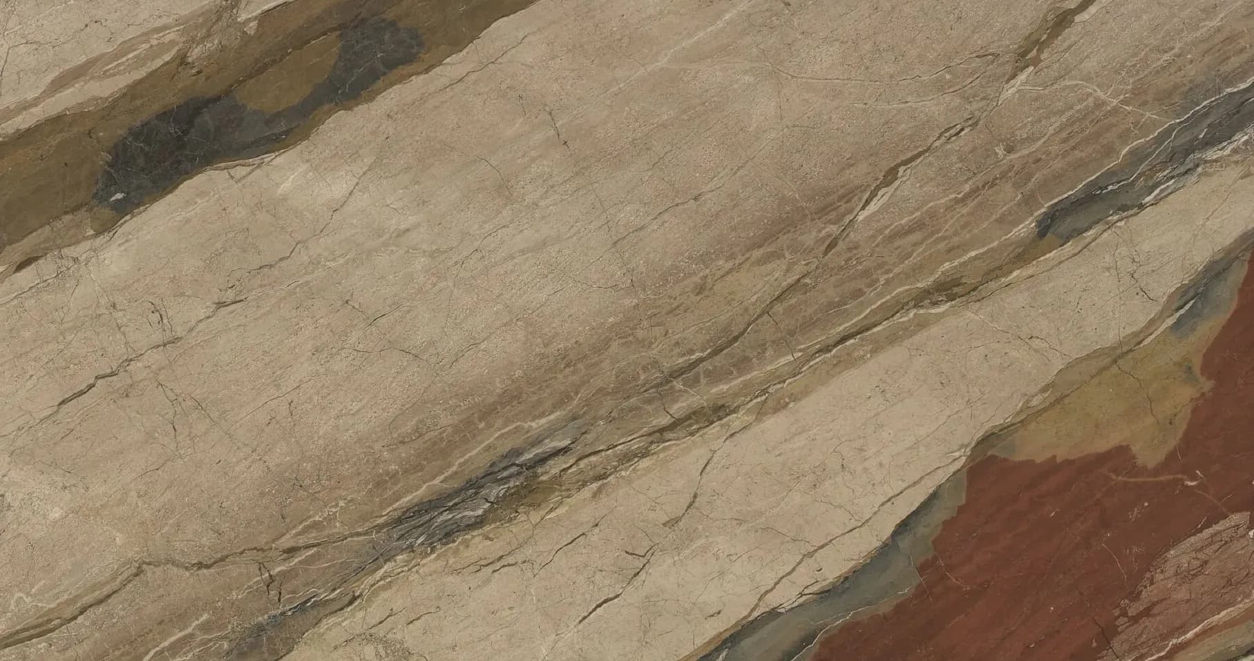 Breccia Fantastica, Slab, Rectangle, SLAB, Honed