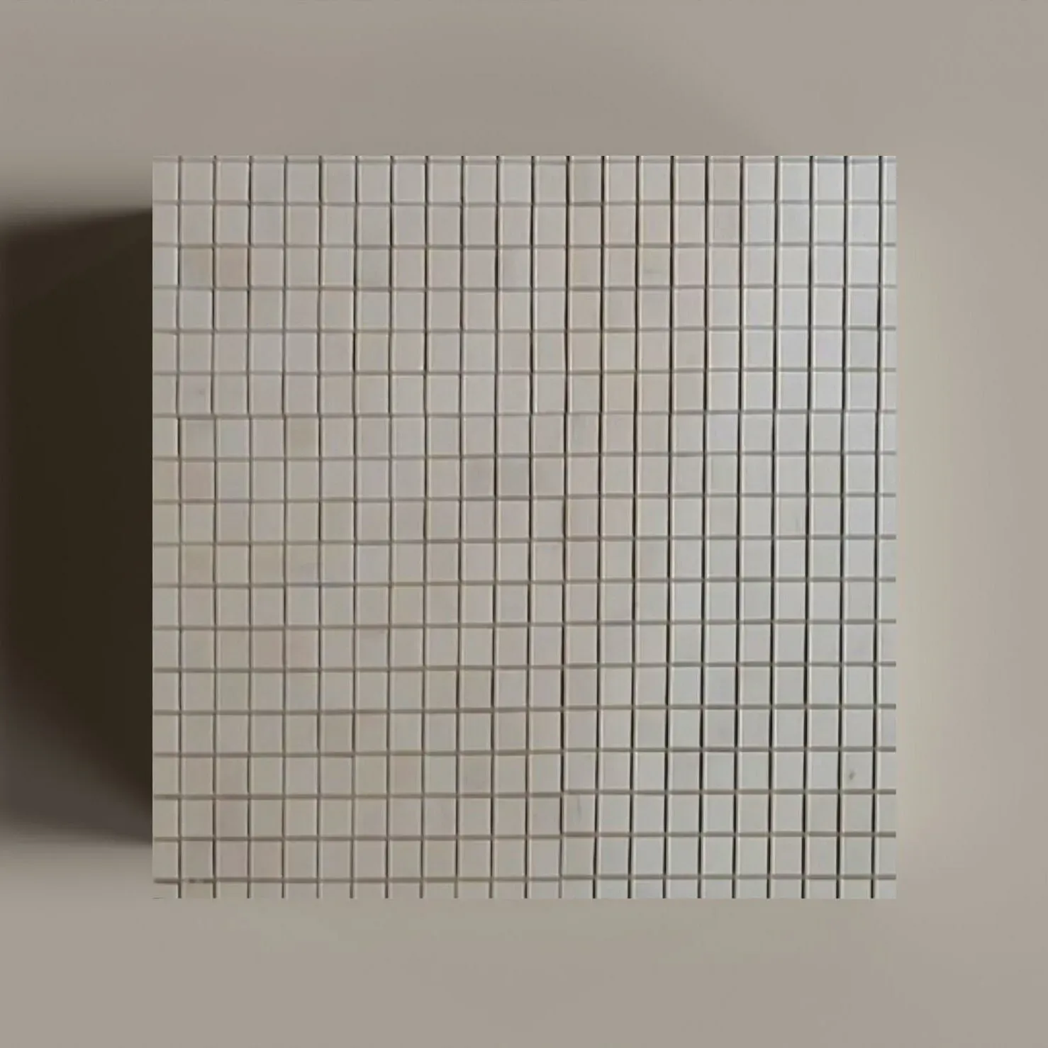 Bianco Dolomiti, Mosaic, Square, 1x1 Mosaic, 12×12, Honed