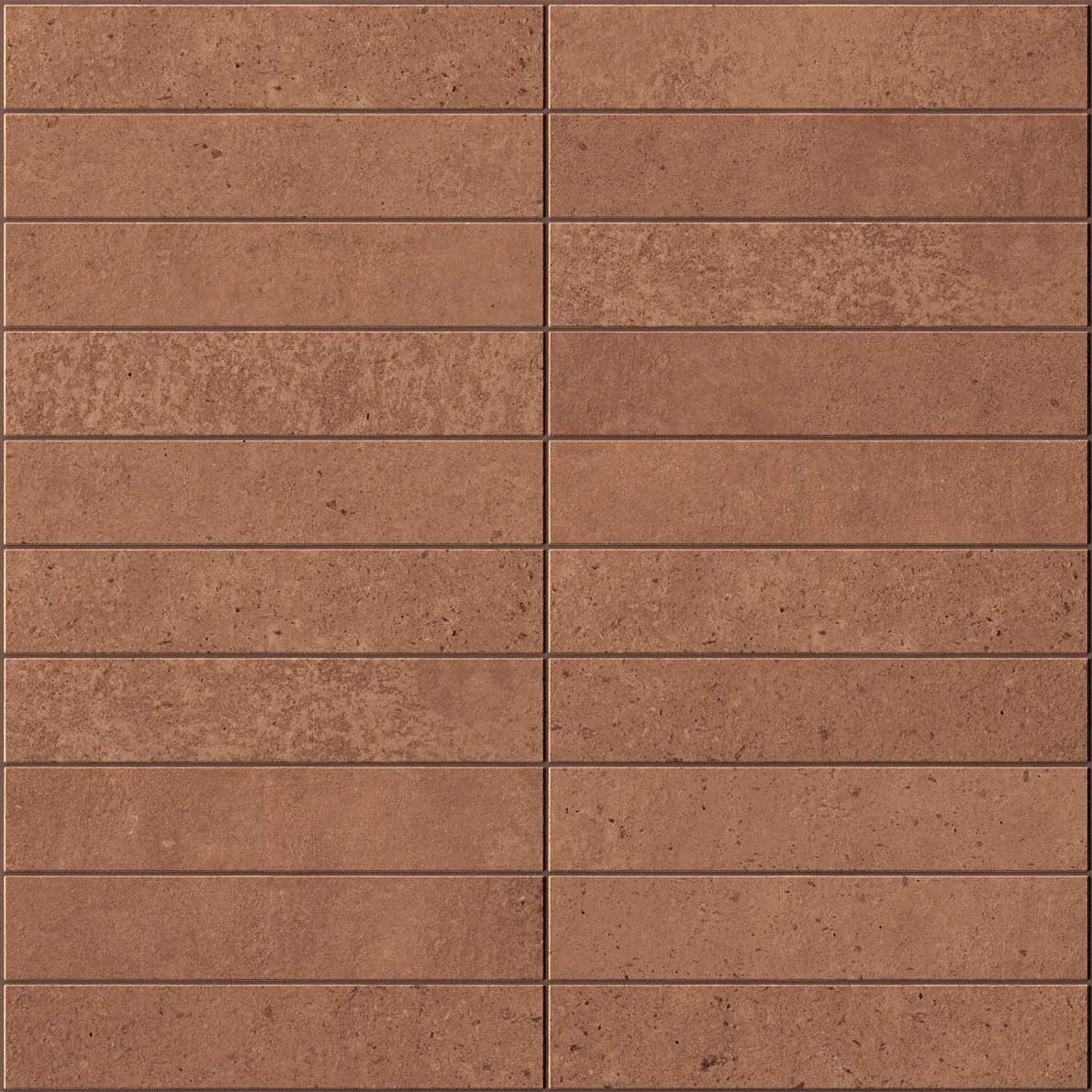 Mattone, Mosaic, Rectangle, Listello Mosaic, 12×12, Natural