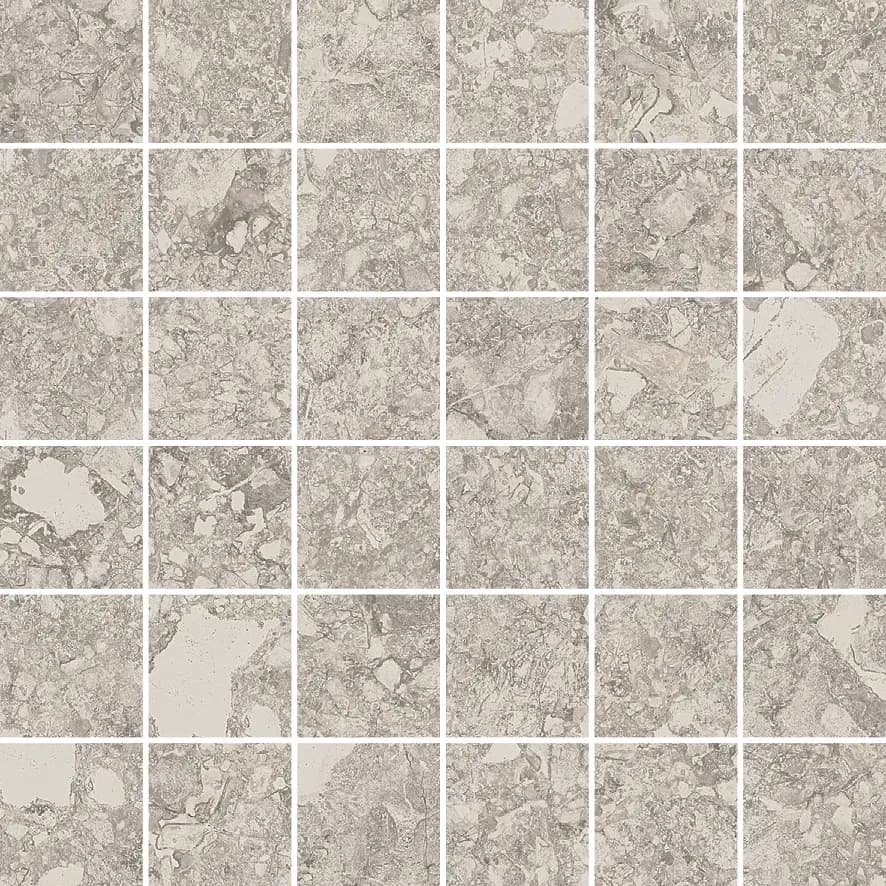 Snow, Mosaic, Square, 2x2 Mosaic, 12×12, Honed