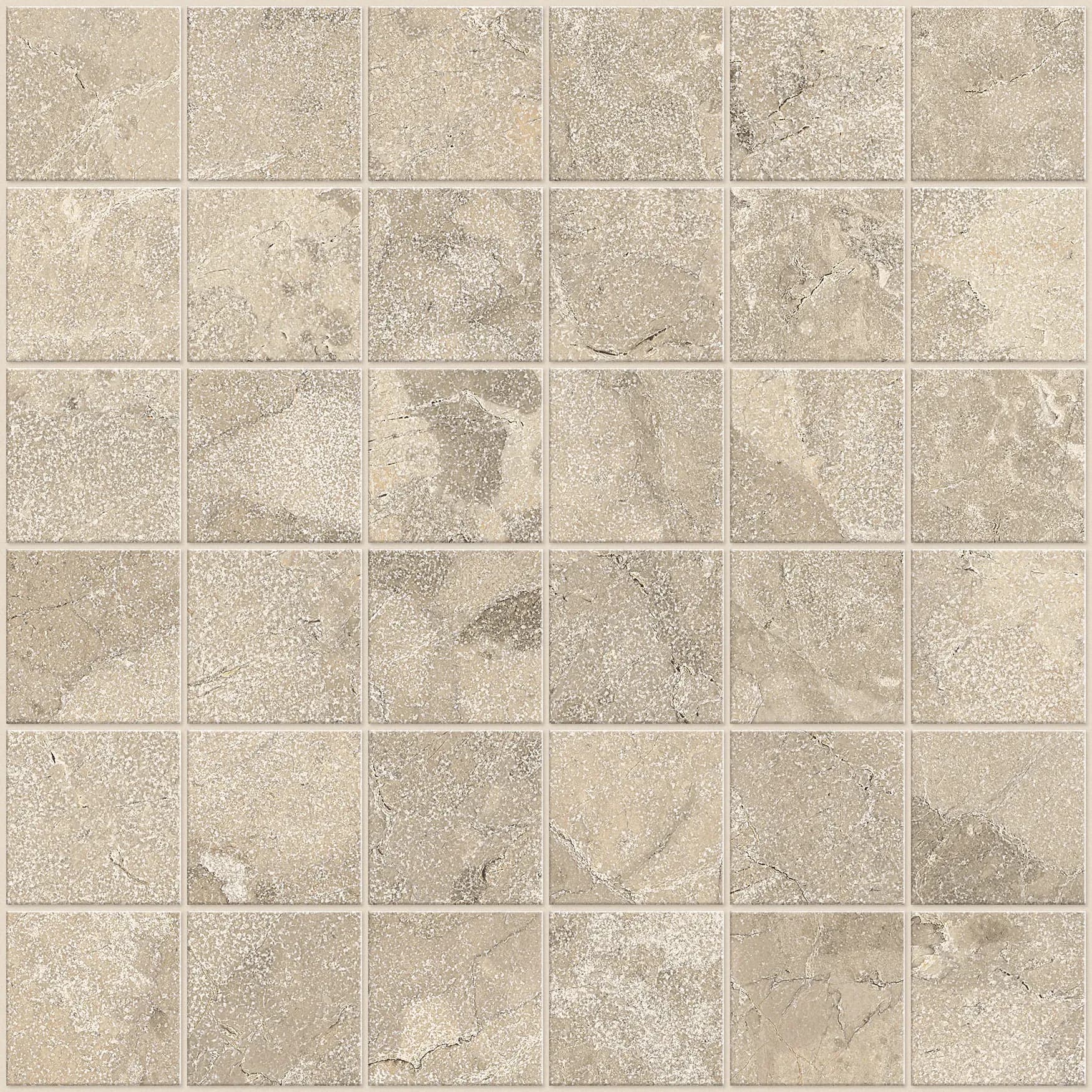 Dove grey, Mosaic, Square, 2x2 Mosaic, 12×12, Natural