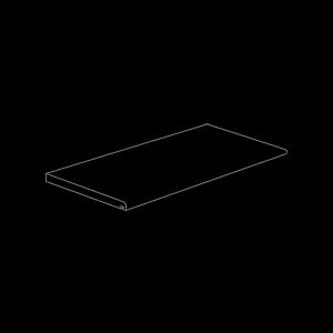Rullata Grey, Accessories, Rectangle, Step, 13×48, Natural