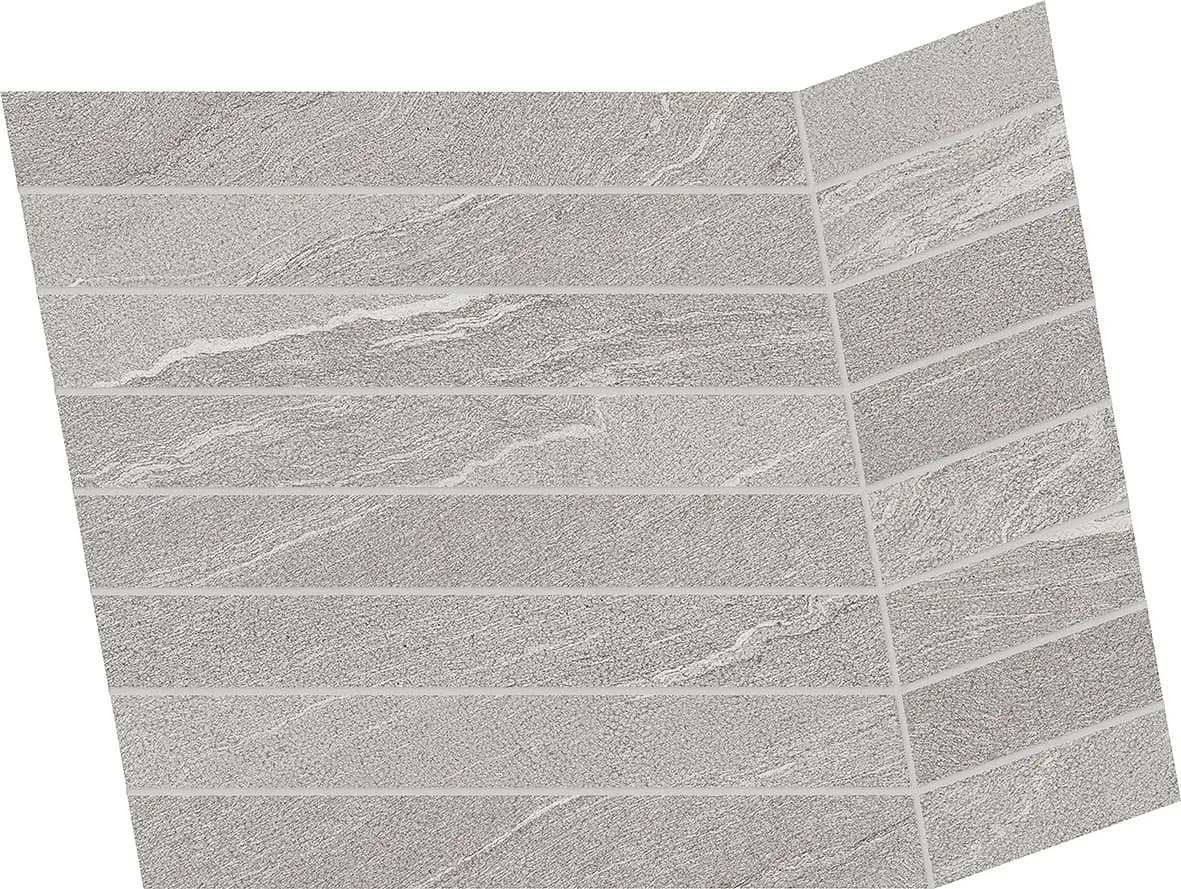 Minimal Grey, Mosaic, Rectangle, Bis Chiusura A, 15×12, Natural