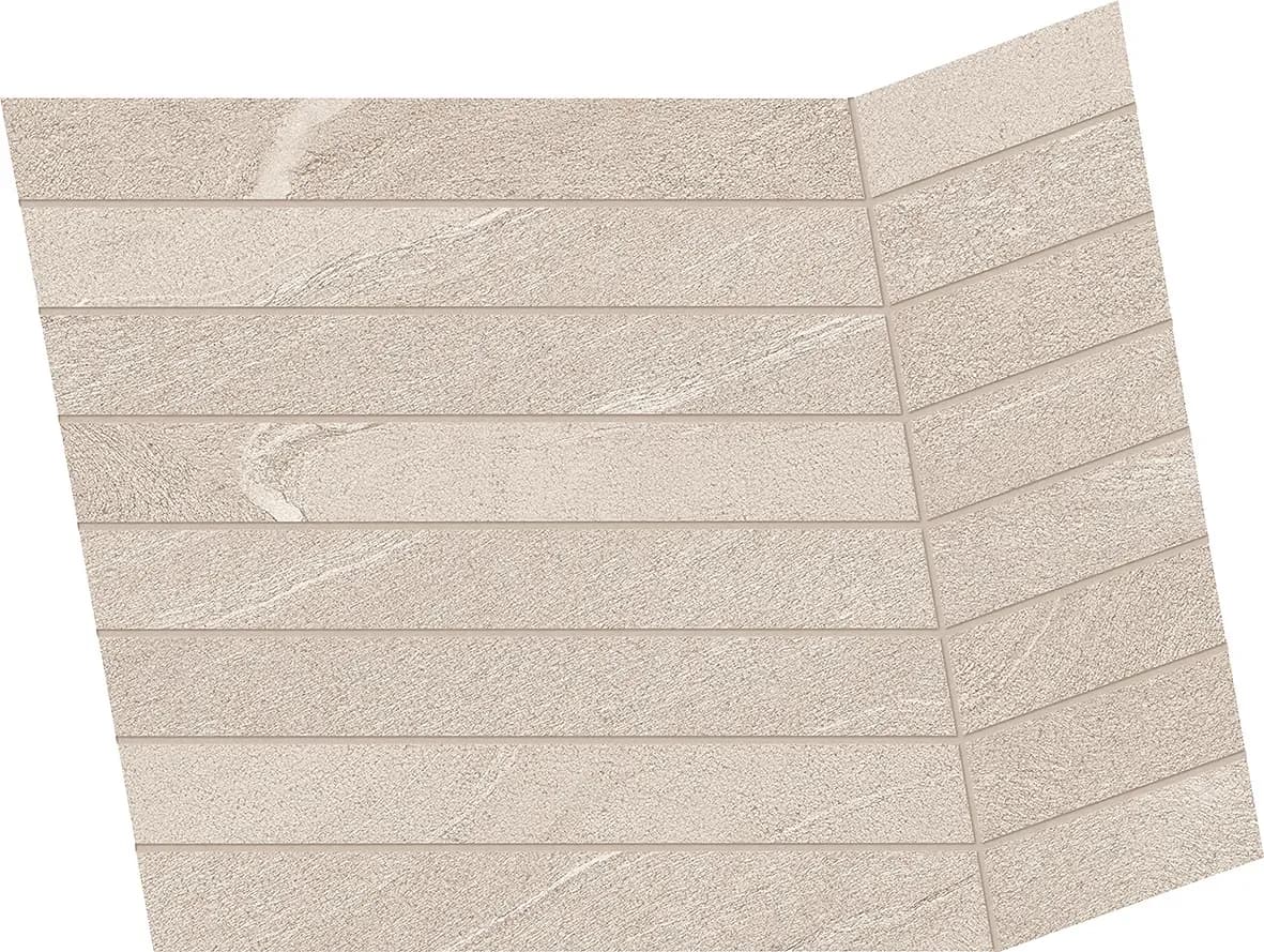 MARTELLATA Sand, Mosaic, Rectangle, Bis Chiusura A, 15×12, Natural