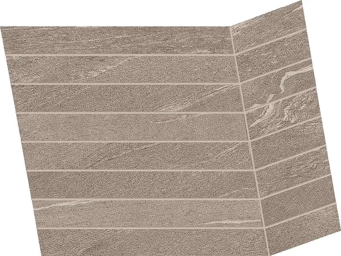 MARTELLATA Taupe, Mosaic, Rectangle, Bis Chiusura B, 15×4, Natural