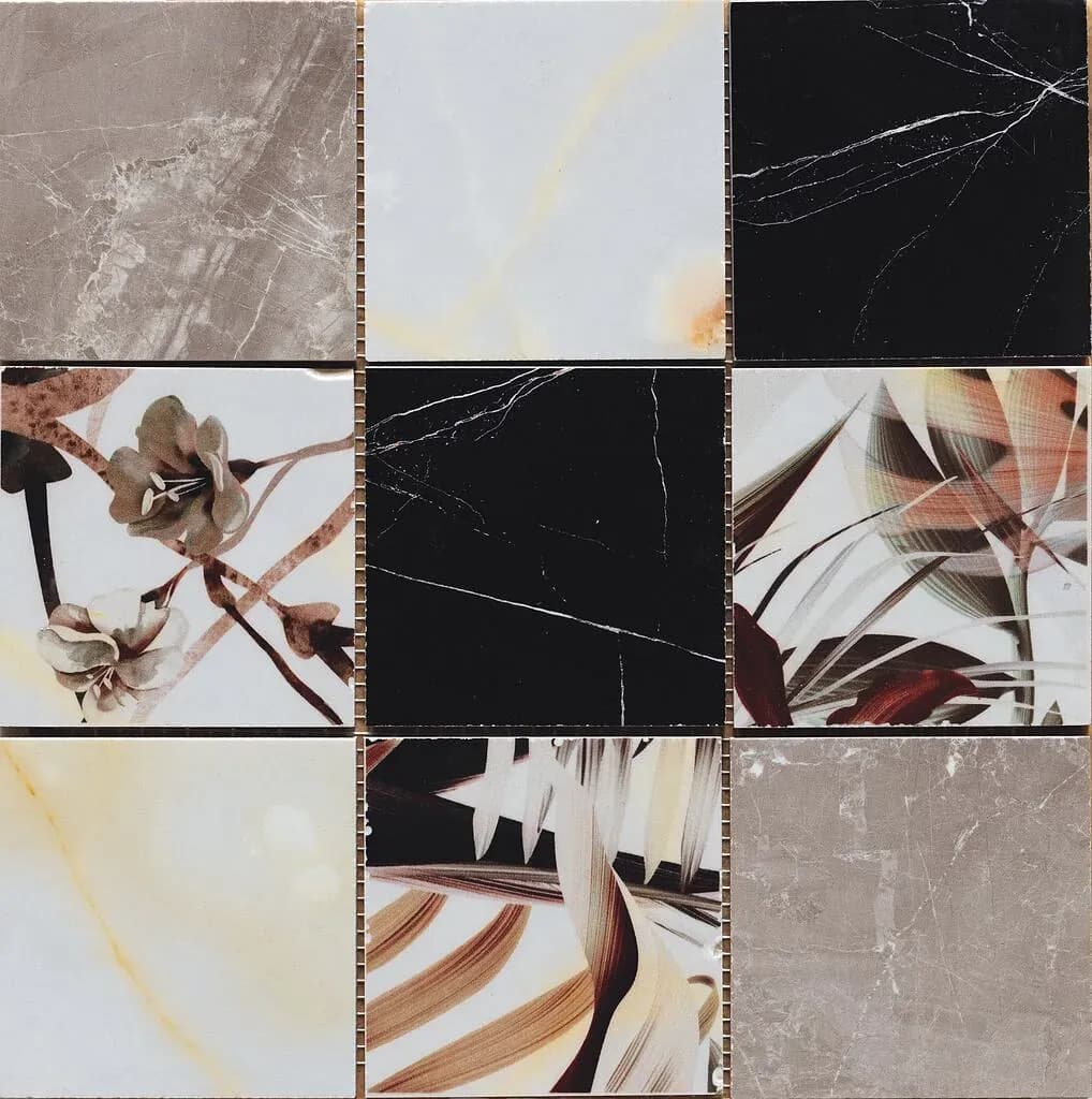 Jungle Warm, Mosaic, Square, Mosaic, 12×12, Polished