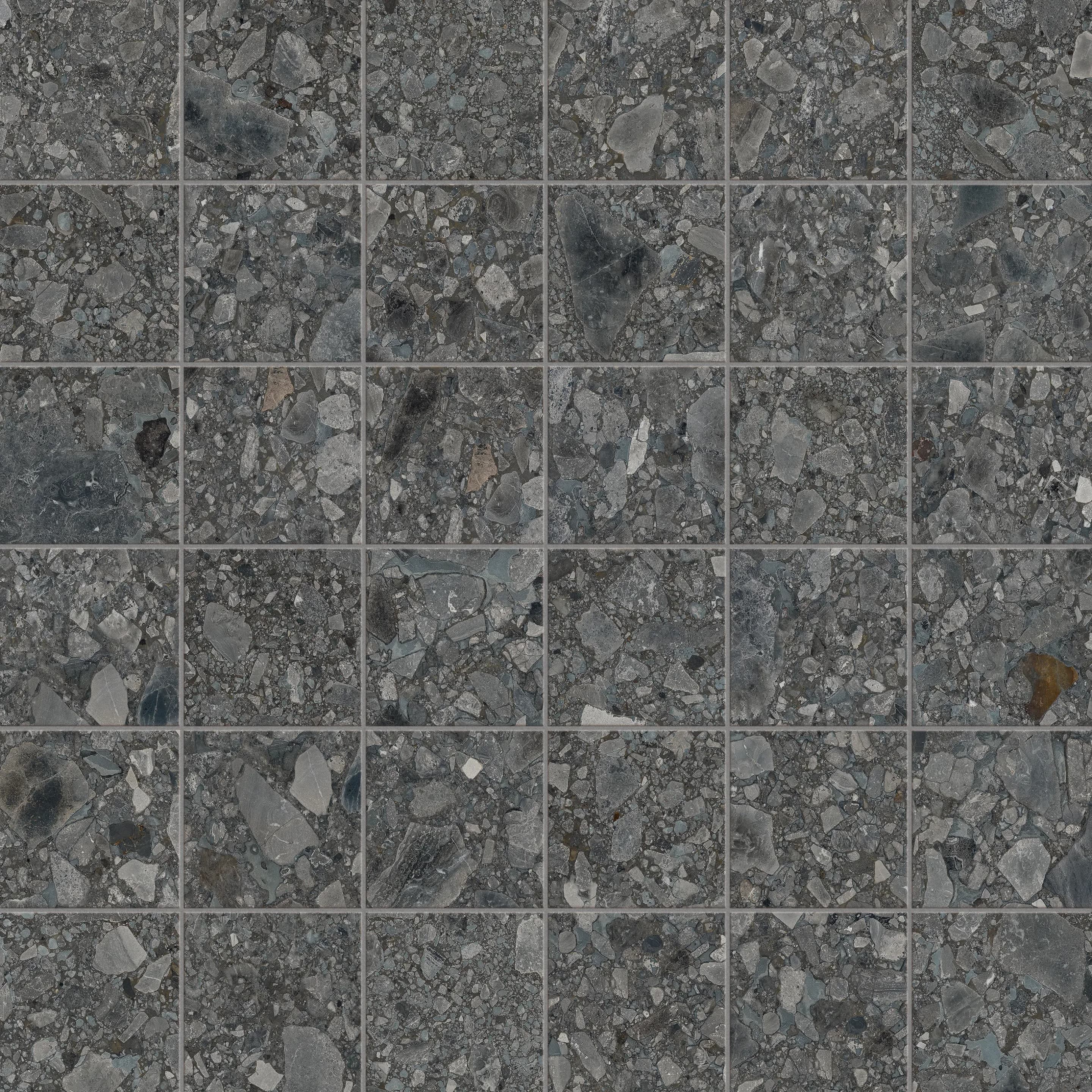 Cluster Dark, Mosaic, Square, 2x2 Mosaic, 12×12, Natural