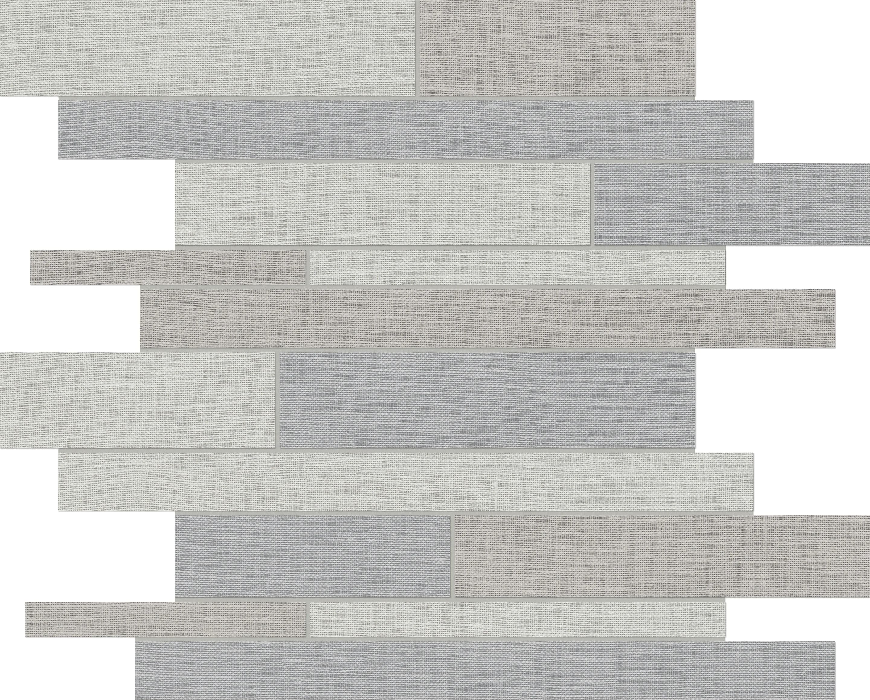 Dark Blend, Mosaic, Rectangle, Random Strip Mosaic, 12×12, Matte