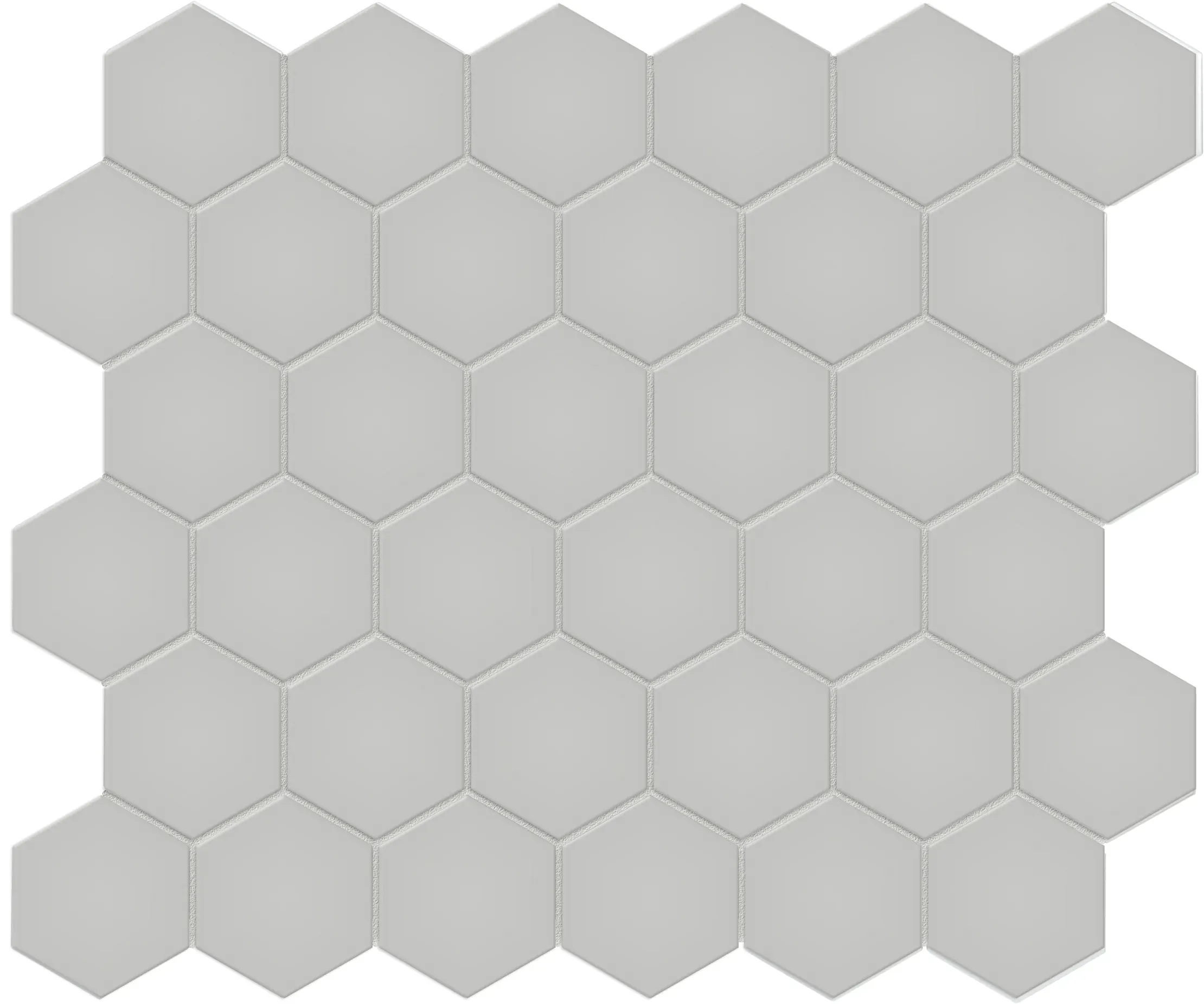 Loft Grey, Mosaic, Hexagon, Hexagon Mosaic, 12×12, Matte