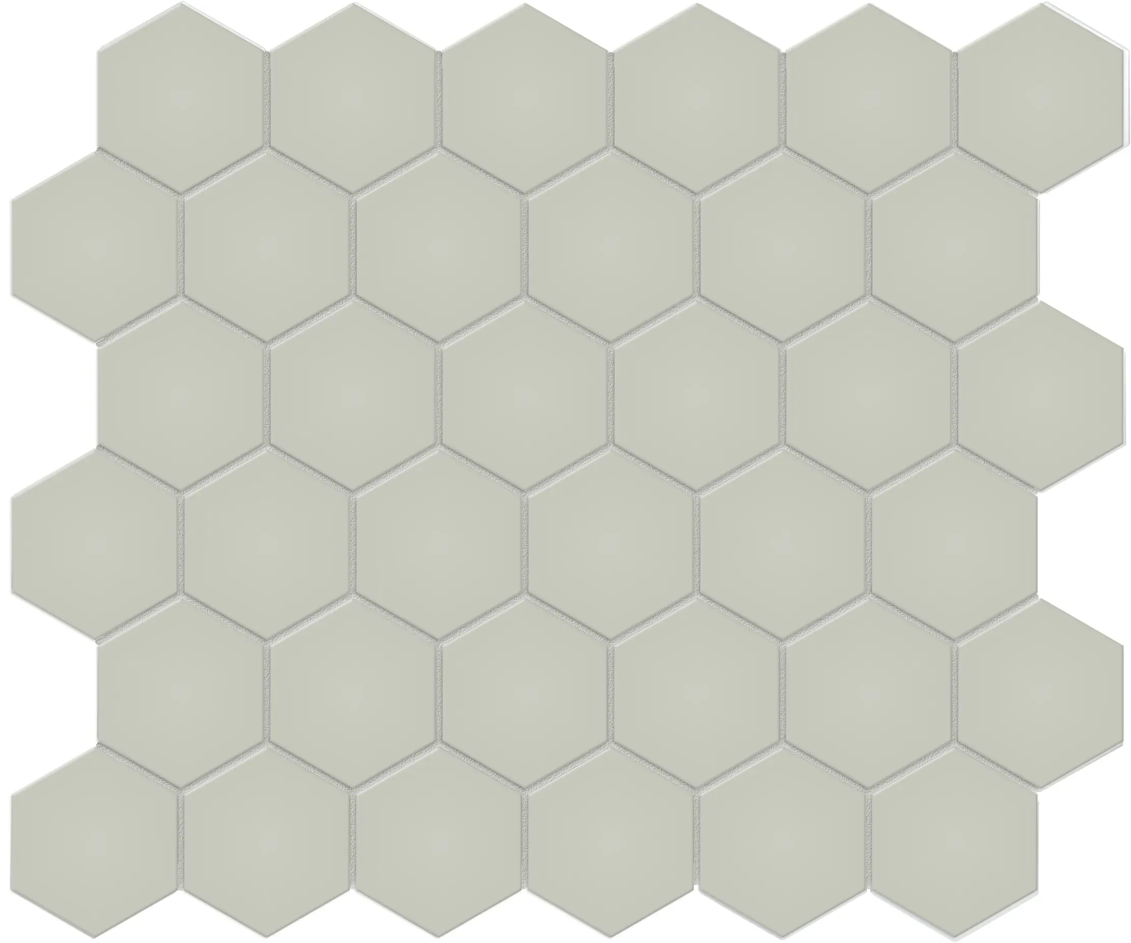 Soft Sage, Mosaic, Hexagon, Hexagon Mosaic, 12×12, Matte