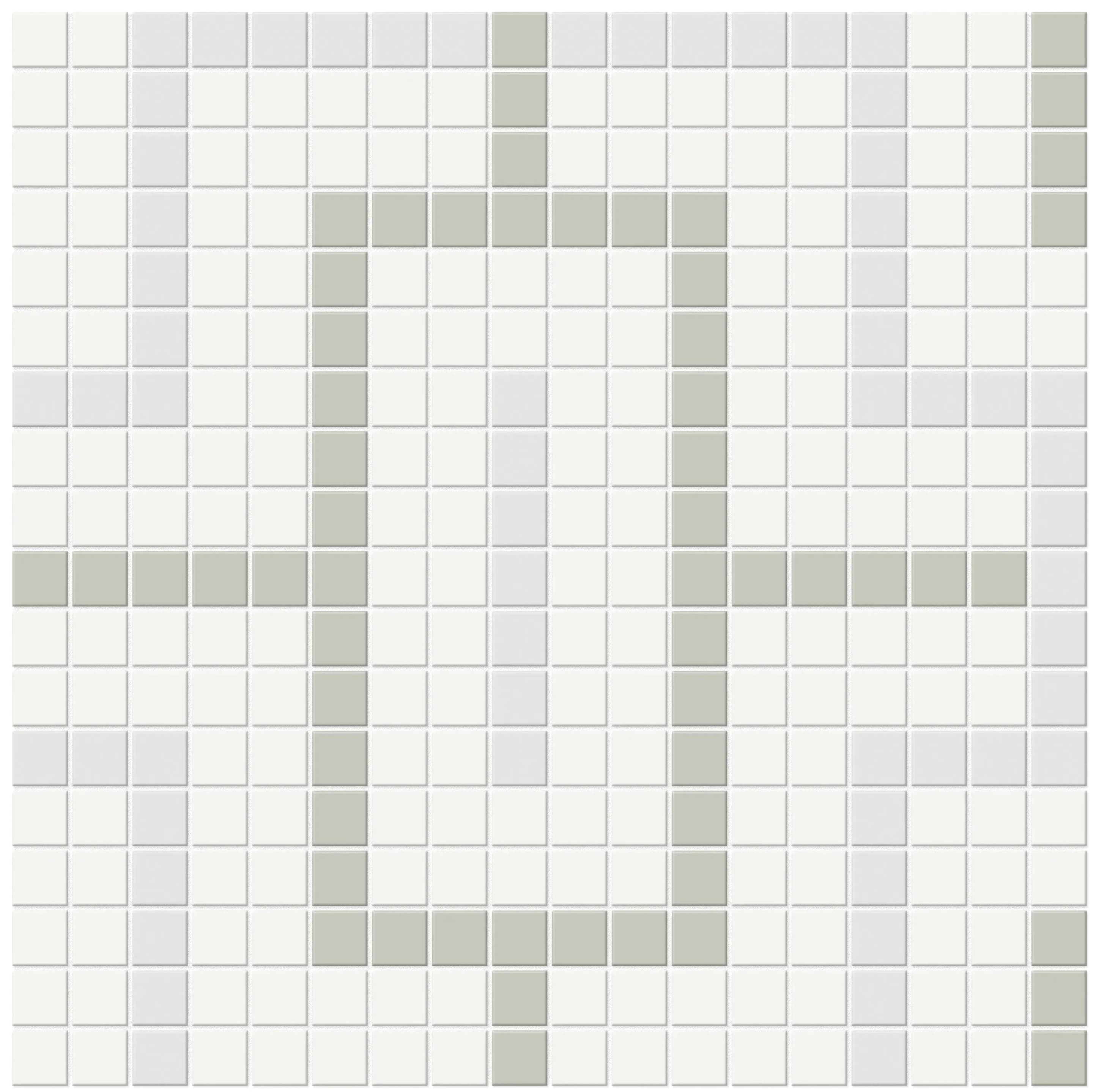 Morning Blend, Mosaic, Square, Chain Pattern, 11.4173×11.4173, Matte