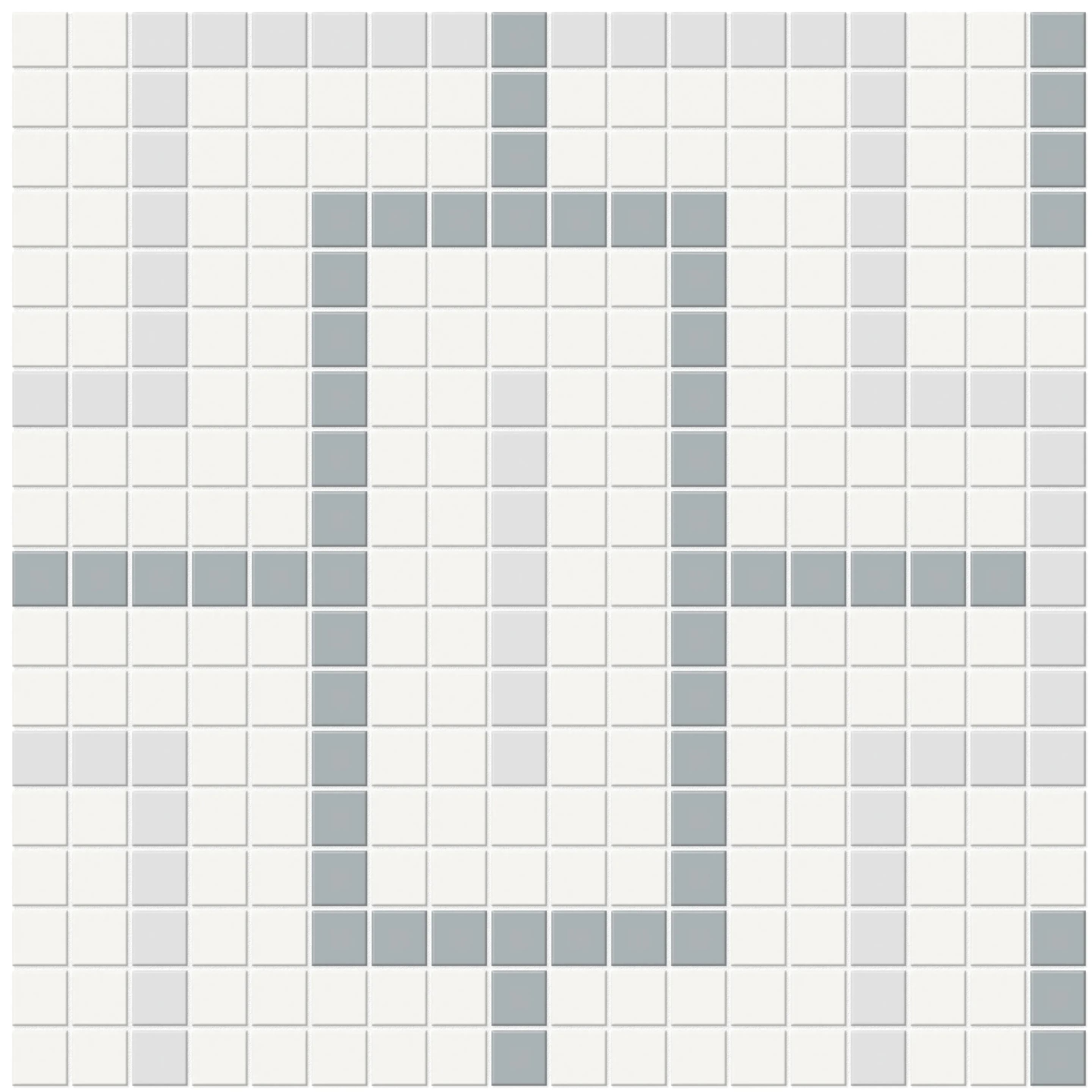 Afternoon Blend, Mosaic, Square, Chain Pattern, 11.4173×11.4173, Matte