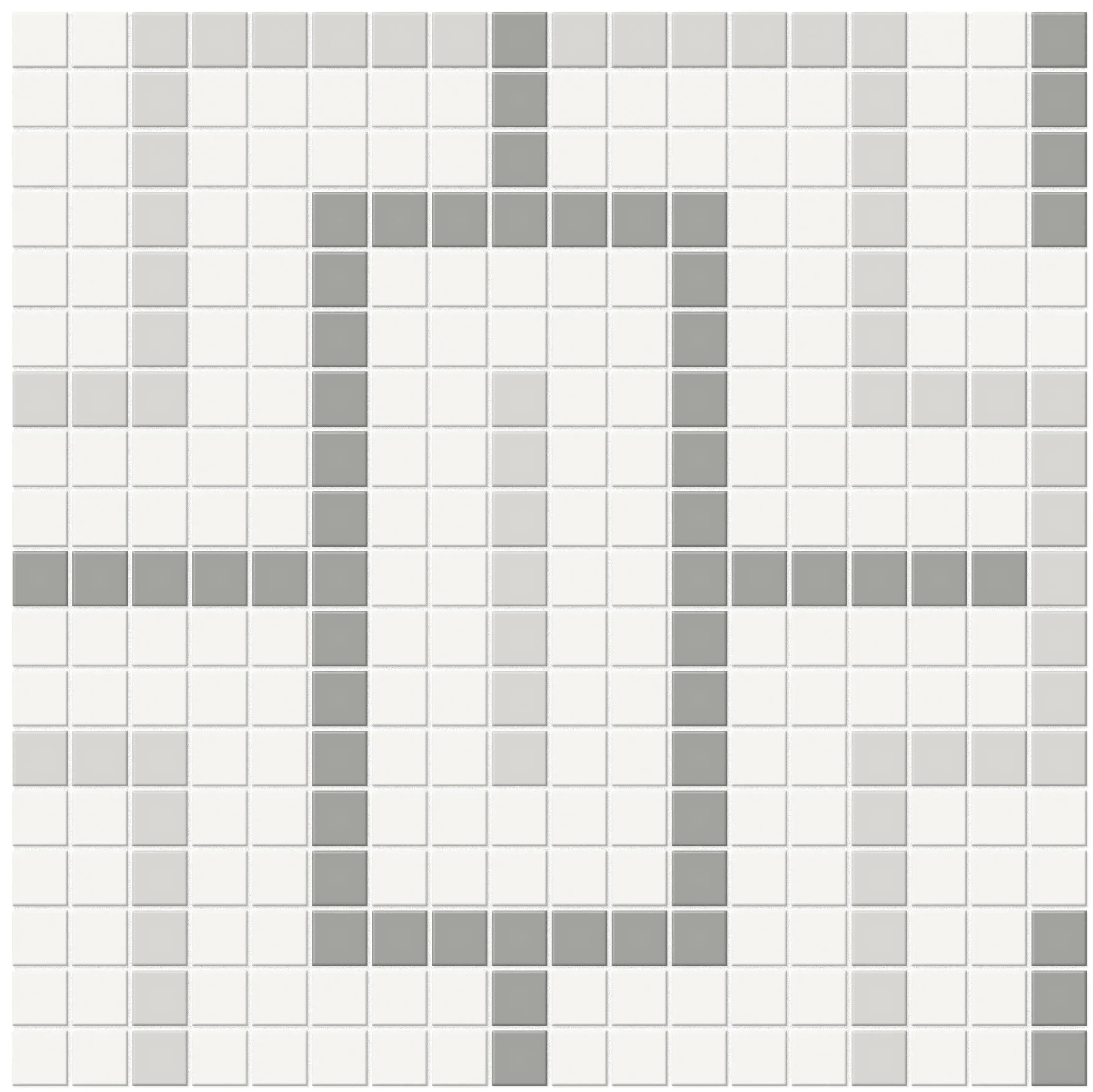 Evening Blend, Mosaic, Square, Chain Pattern, 11.4173×11.4173, Matte
