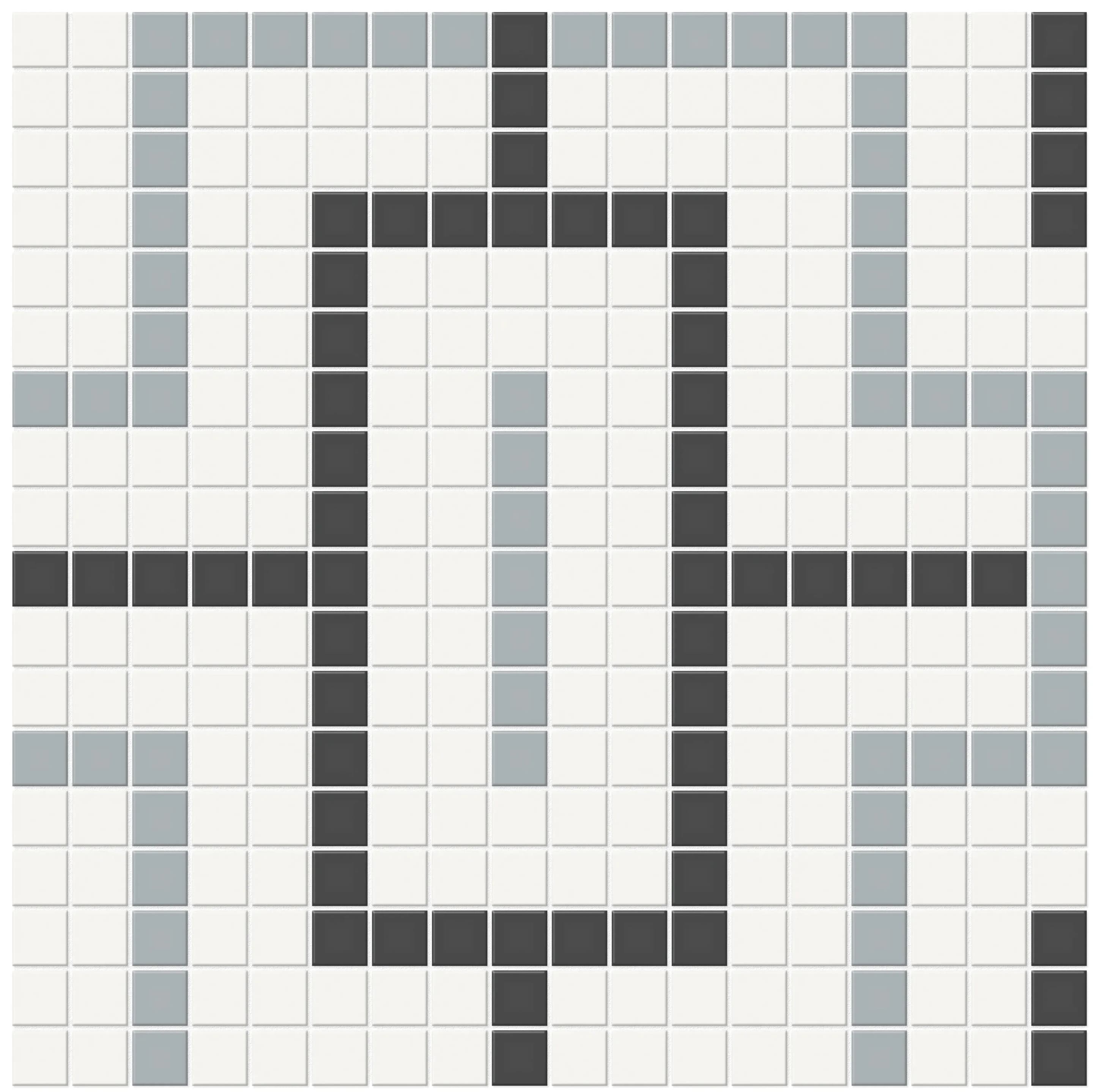 Dawn Blend, Mosaic, Square, Chain Pattern, 11.4173×11.4173, Matte
