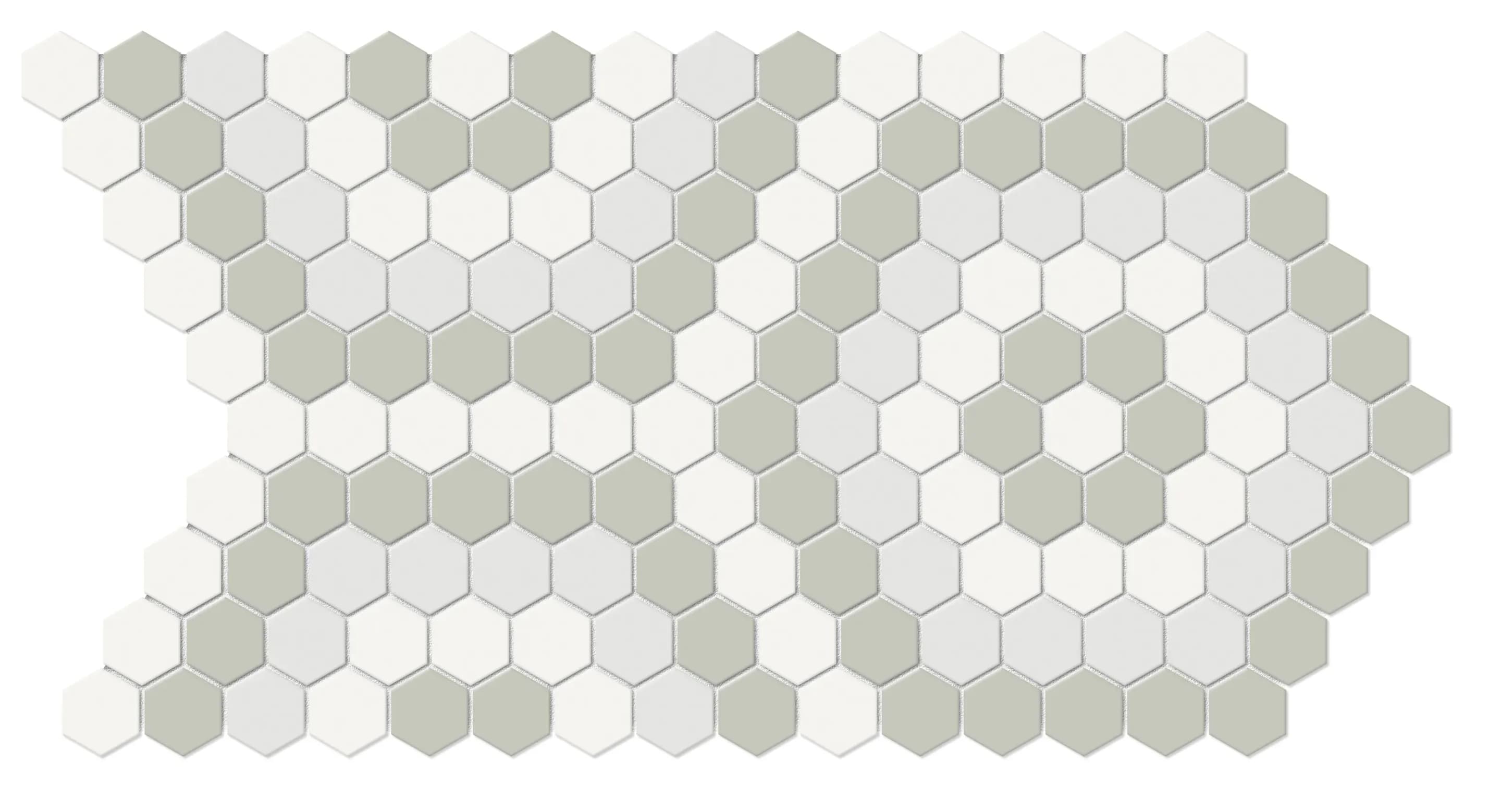 Morning Blend, Mosaic, Rectangle, Hexagon Pattern, 8×14, Matte