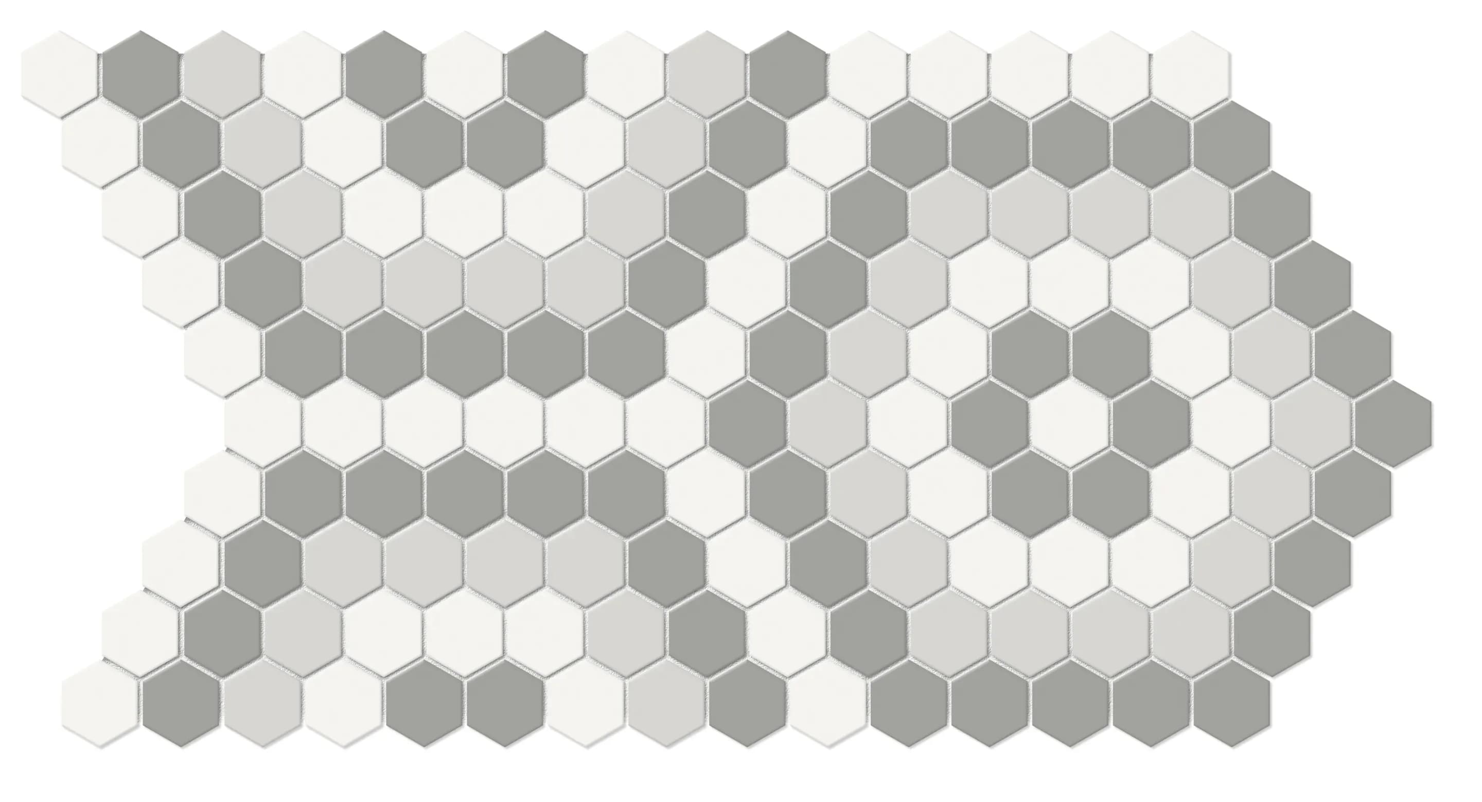 Evening Blend, Mosaic, Rectangle, Hexagon Pattern, 8×14, Matte