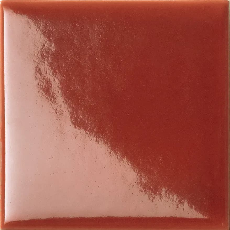 Red, Field tile, Rectangle, 3×6, Glossy