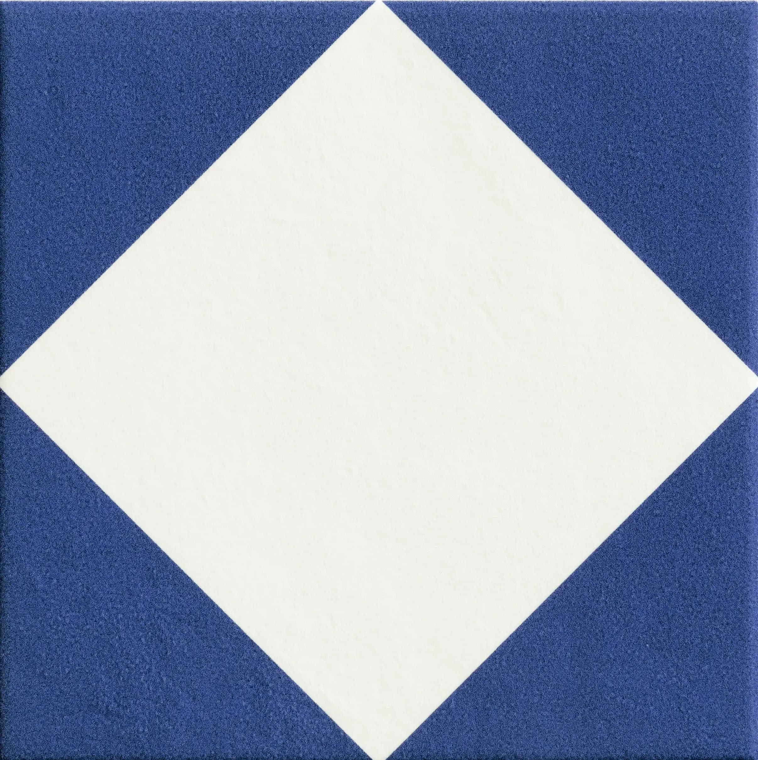 Rhombus White, Field tile, Square, 8×8, Glossy