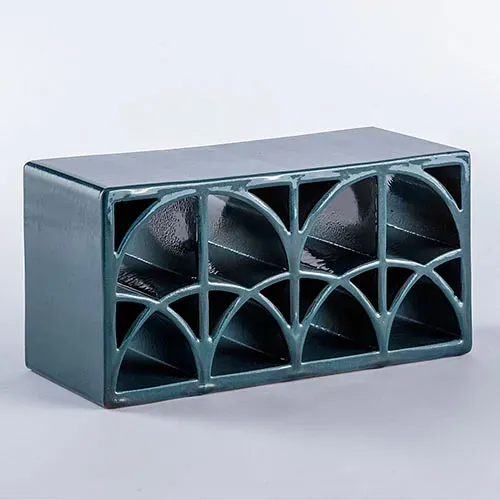 Peacock Loop, Decor, Rectangle, Loop, 4×4×9, Matte