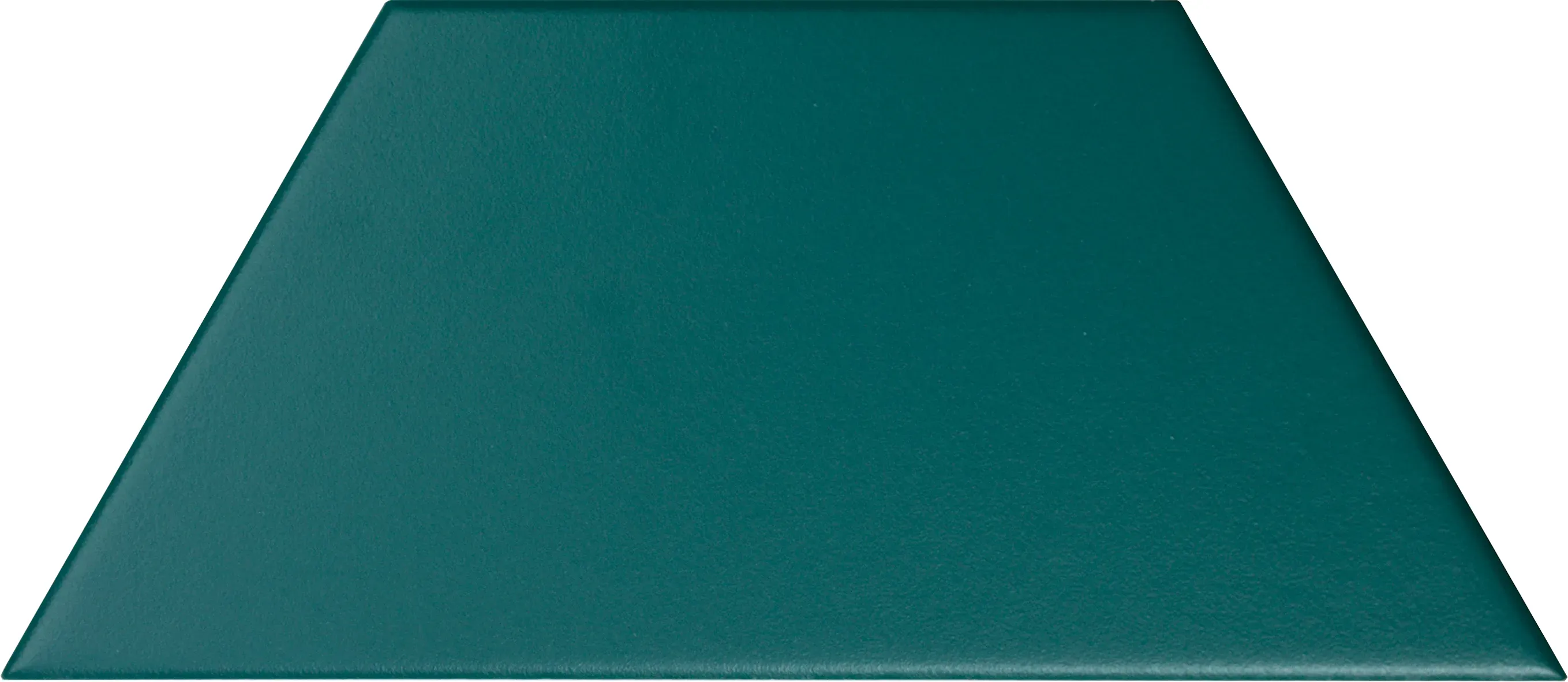 Teal, Field tile, Trapezoid, 9×4, Matte