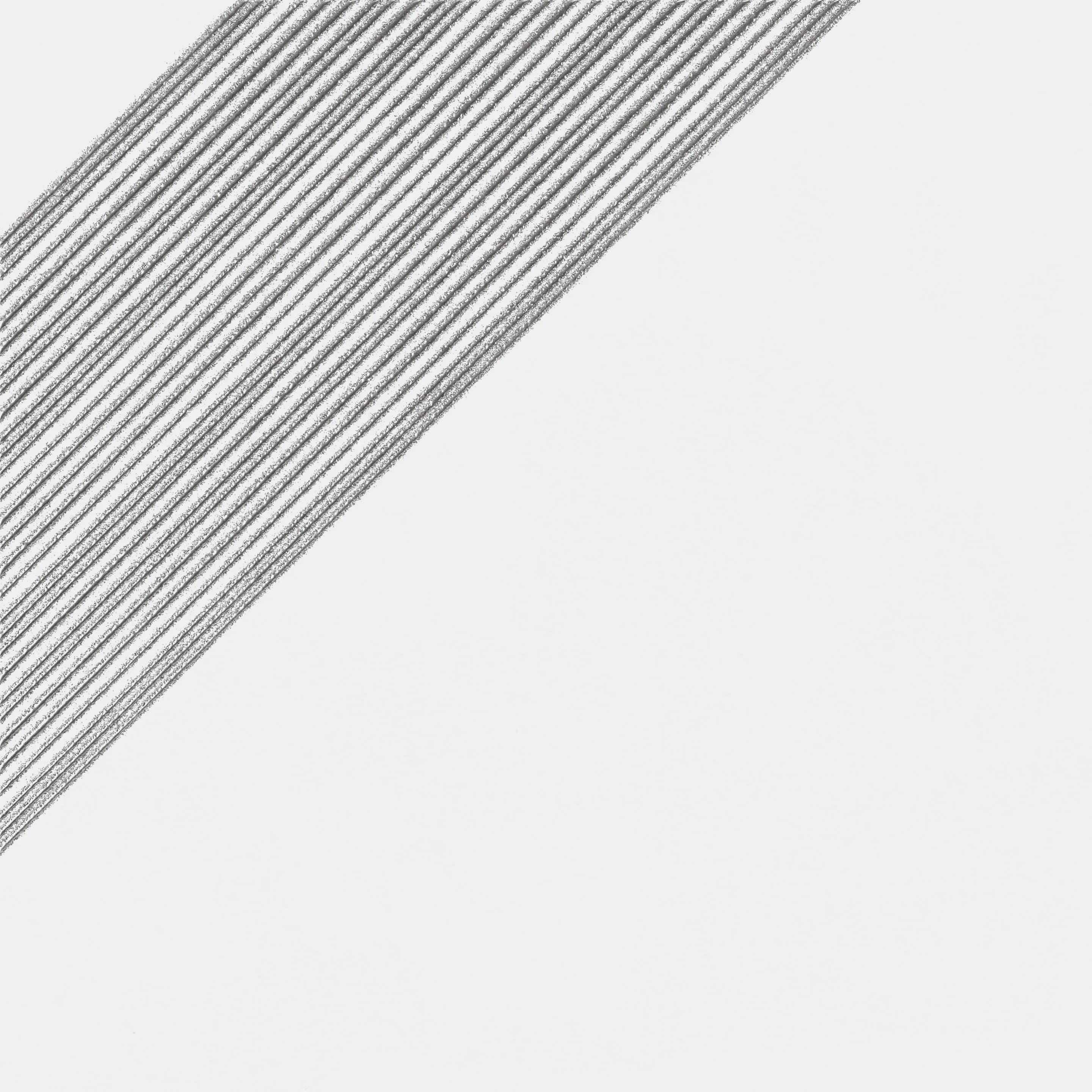 White Silver Outline 3, Field tile, Square, 12×12, Matte