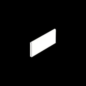 White, Field tile, Rectangle, 3×6, Glossy