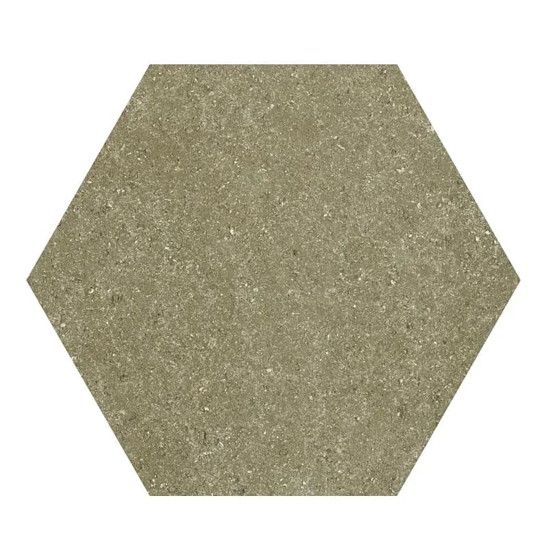 Verde Bosco, Field tile, Hexagon, 6×7, Tumbled