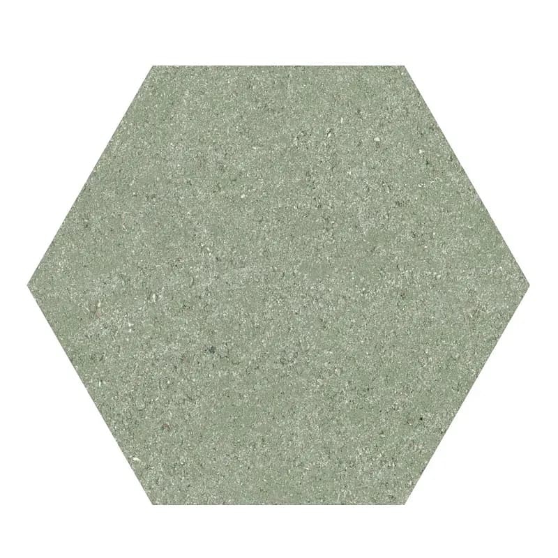 Verde Chiaro, Field tile, Hexagon, 6×7, Tumbled