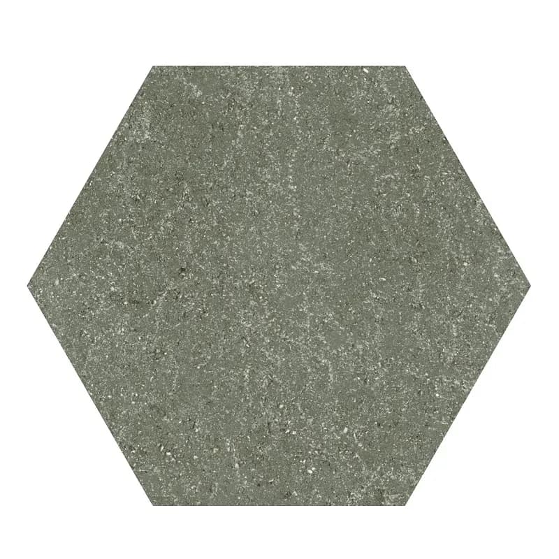 Verde Scuro, Field tile, Hexagon, 6×7, Natural