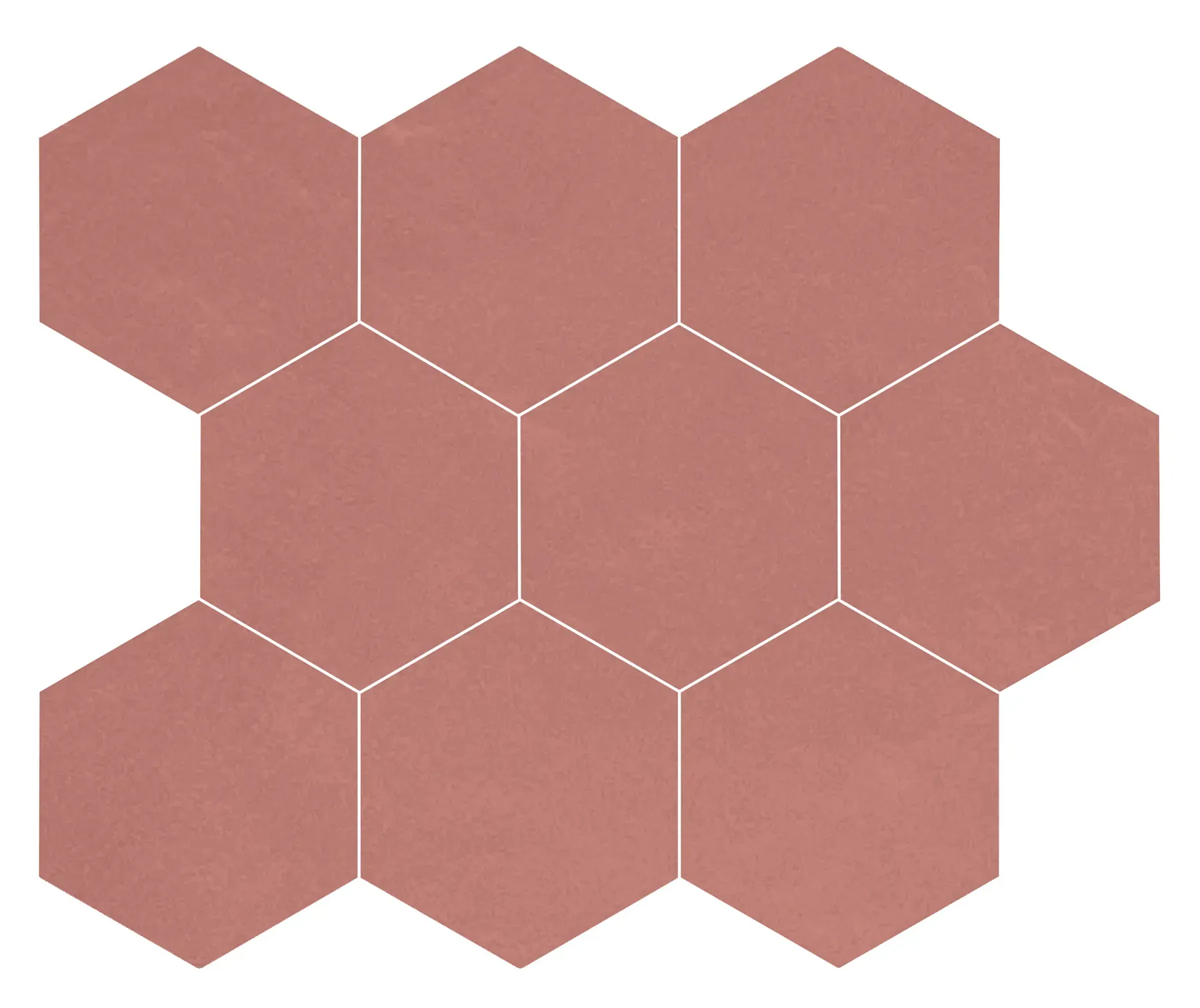 Gentle, Mosaic, Hexagon, 4" Hexagon Mosaic, 11×12, Natural