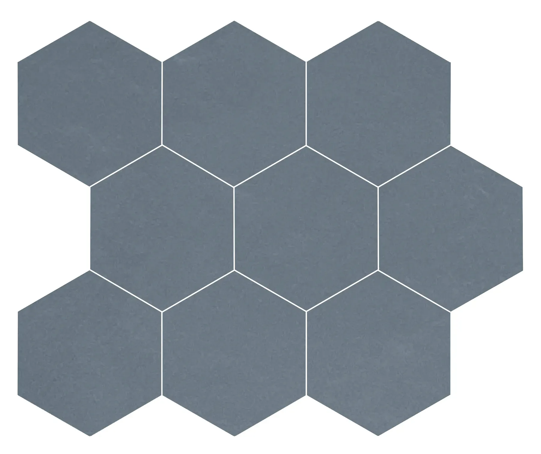 Mind, Mosaic, Hexagon, 4" Hexagon Mosaic, 11×12, Natural