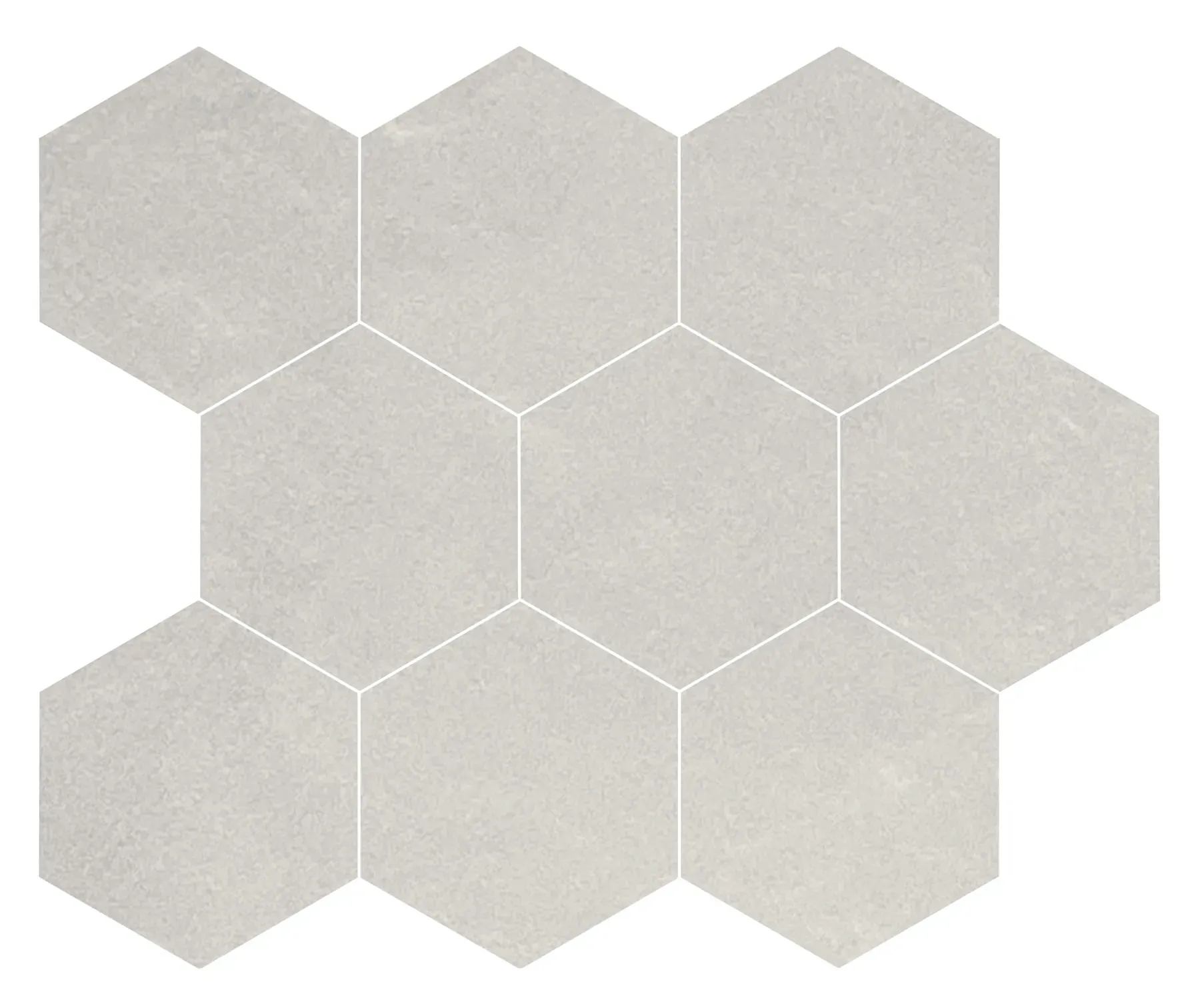 Pure, Mosaic, Hexagon, 4" Hexagon Mosaic, 11×12, Natural
