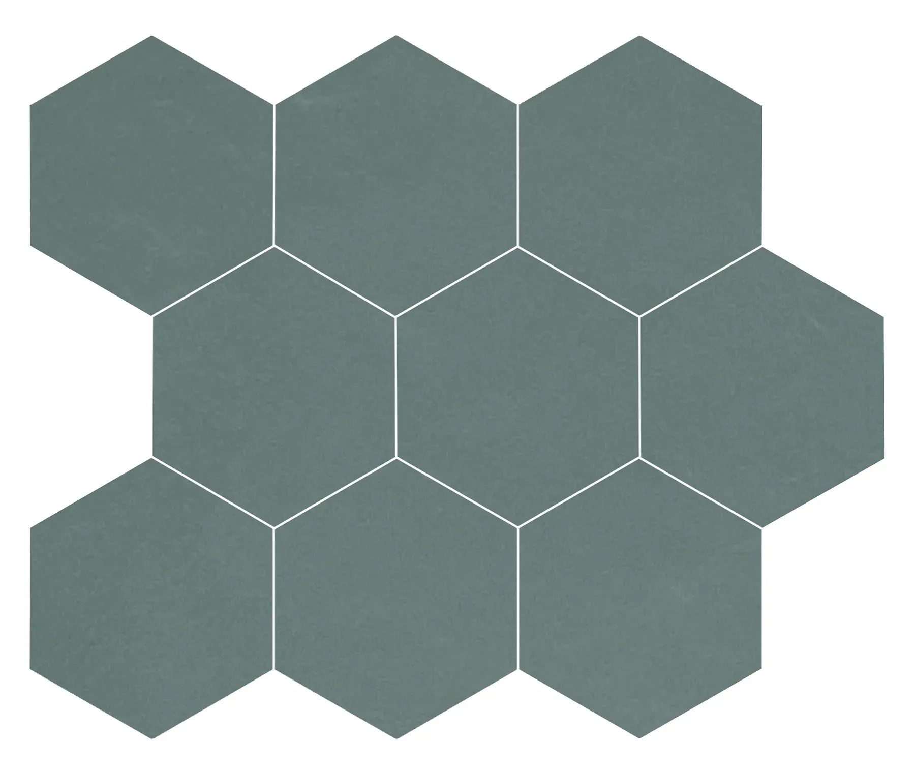 Rise, Mosaic, Hexagon, 4" Hexagon Mosaic, 11×12, Natural
