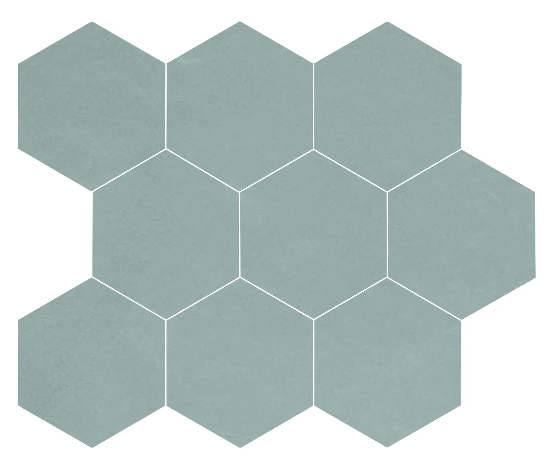Safe, Mosaic, Hexagon, 4" Hexagon Mosaic, 11×12, Natural
