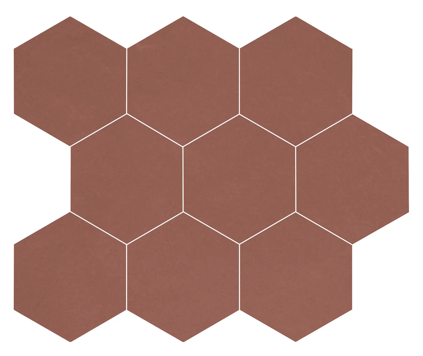 Verve, Mosaic, Hexagon, 4" Hexagon Mosaic, 11×12, Natural