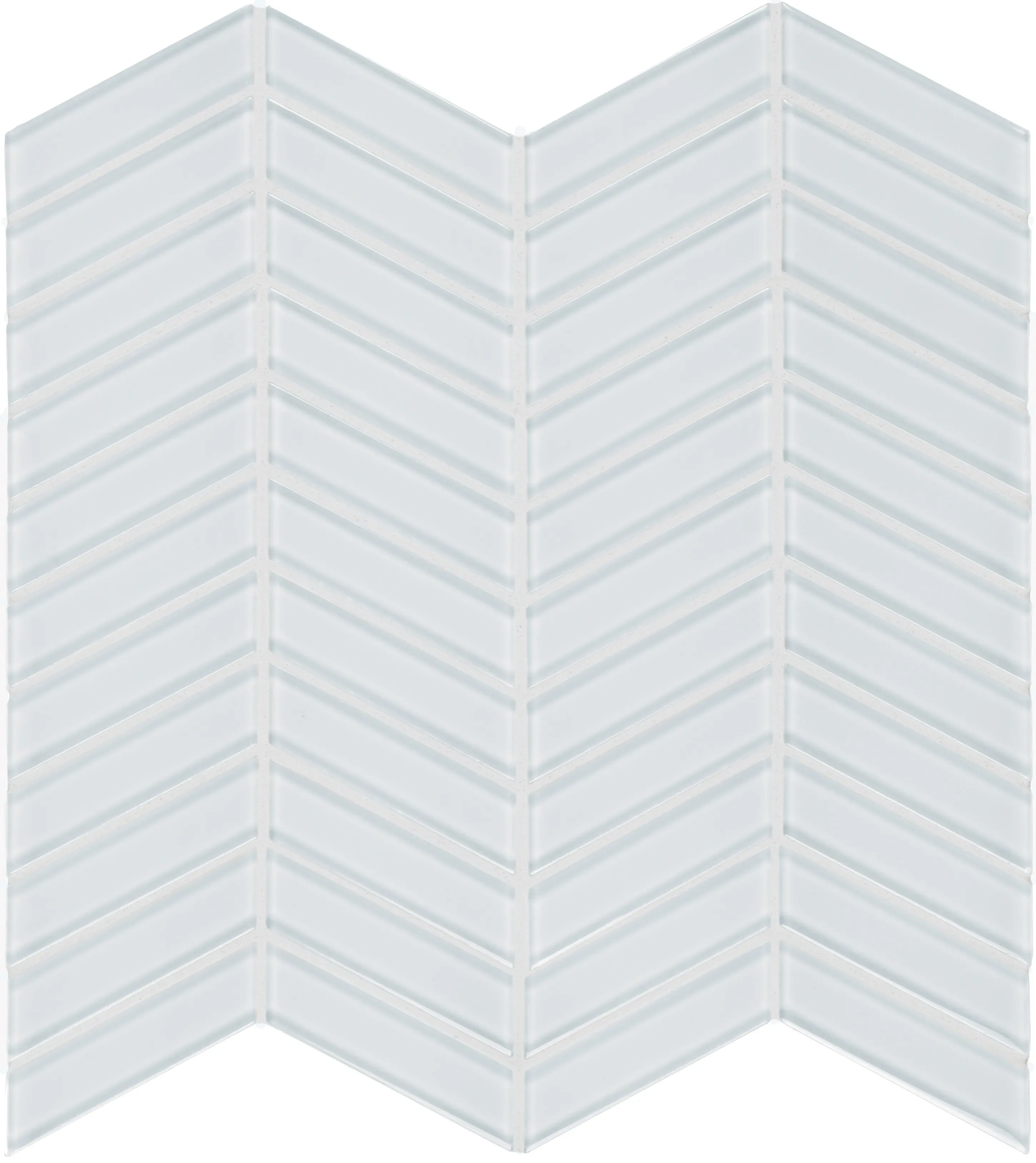Ice, Mosaic, Square, Chevron Mosaic, 11.73×11.73, Glossy