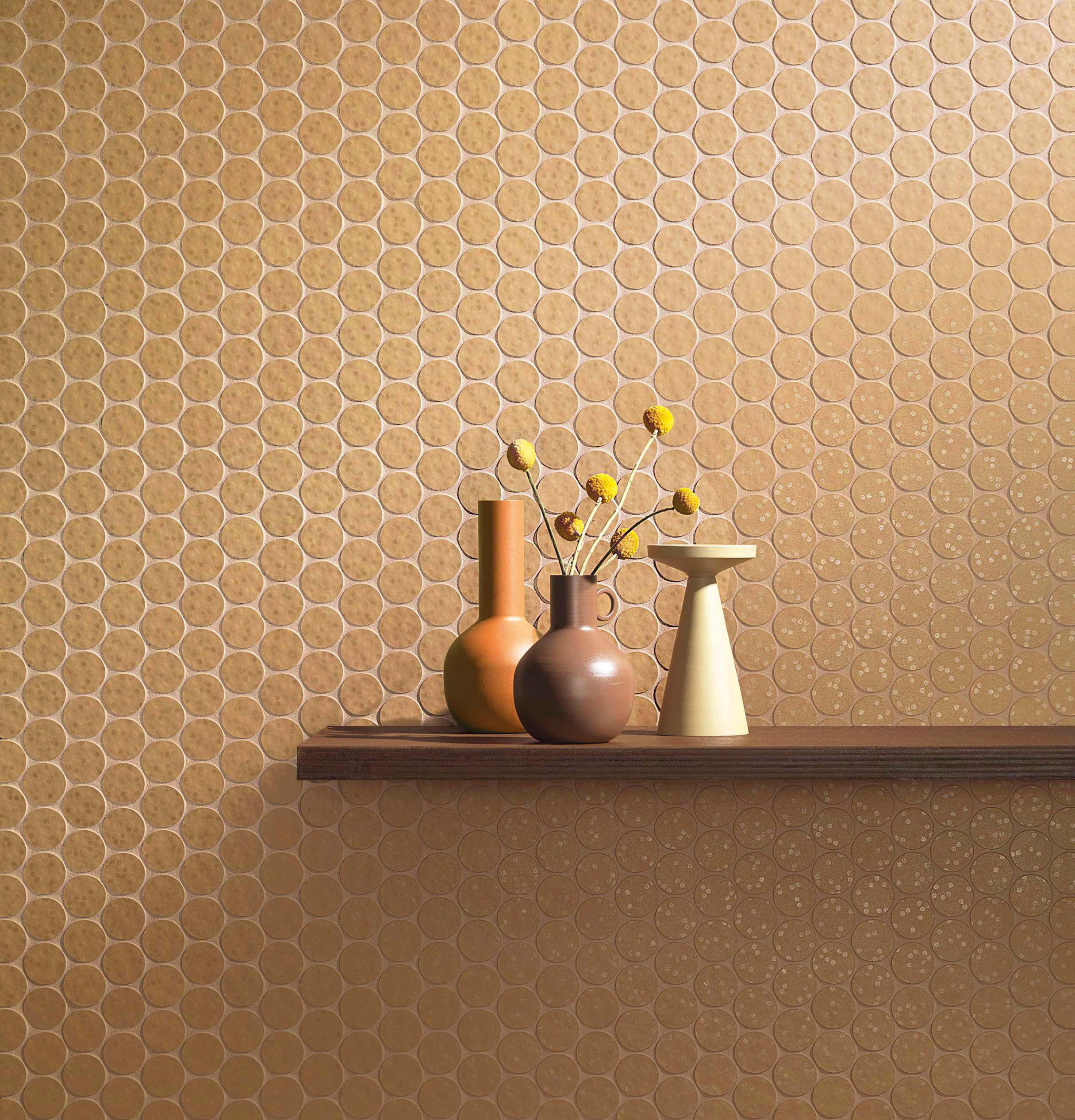 Scandiano Luminique in Flat Terracotta and Plain Terracotta